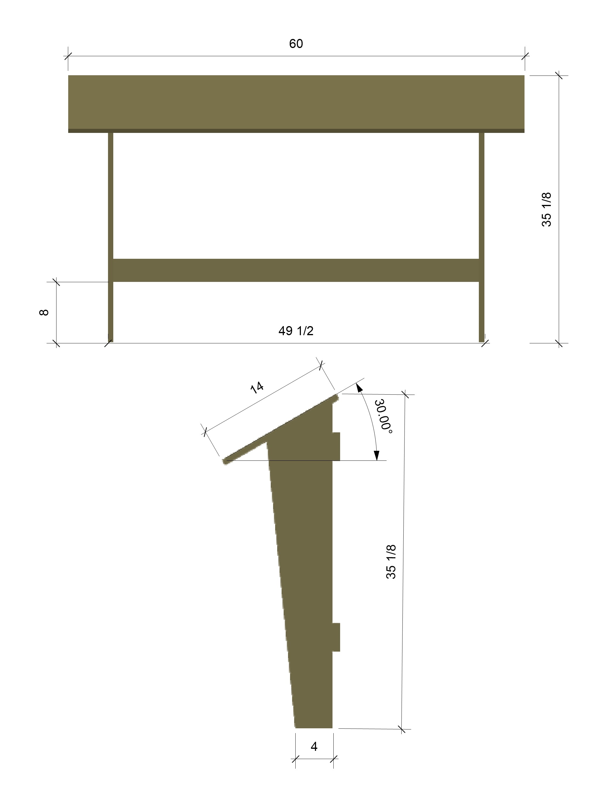 Studio Reading Rail – Custom Color Finish
