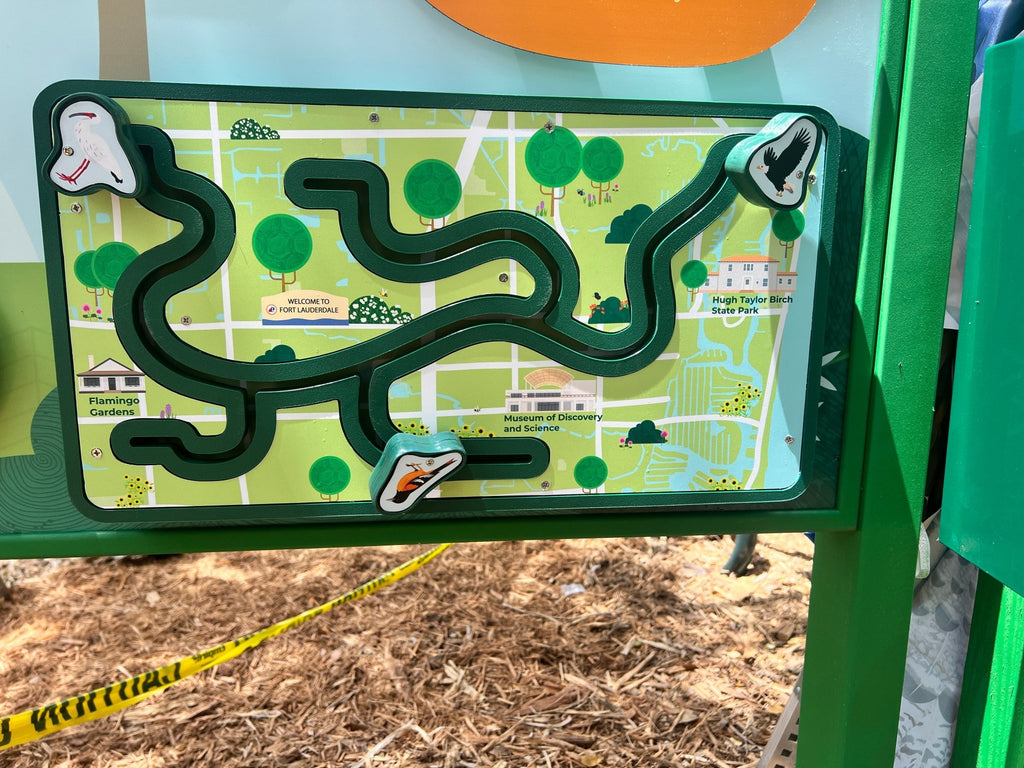Children’s Outdoor Maze Panel – Custom Local Theme (HDPE) - Atomic Carrots