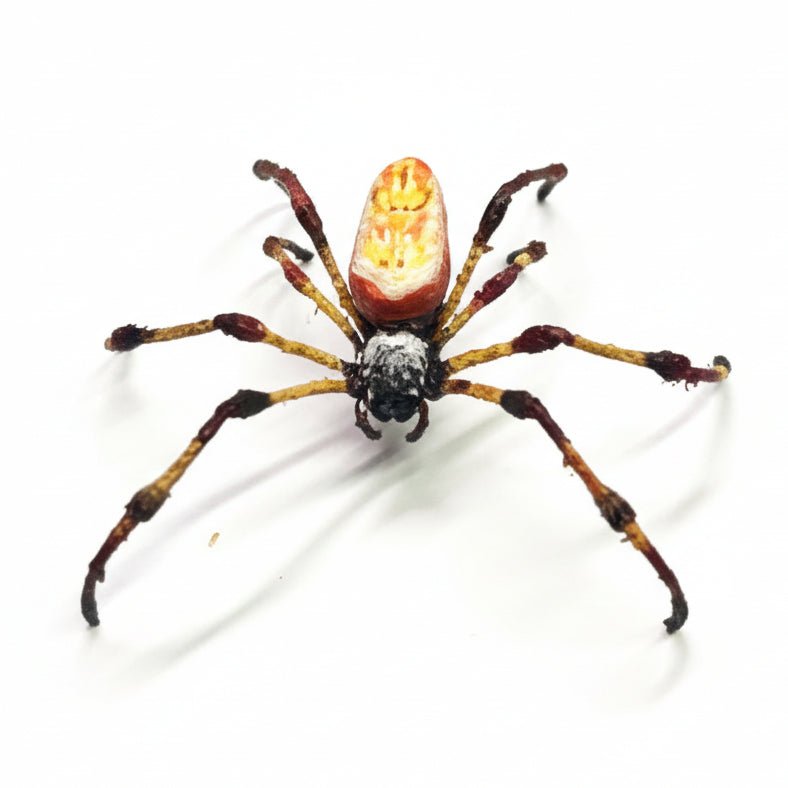 Golden Silk Orb - Weave Tactile Exhibit Replica – UV - Sealed, Diorama Model - Atomic Carrots