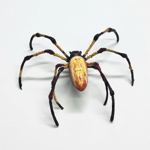 Golden Silk Orb - Weave Tactile Exhibit Replica – UV - Sealed, Diorama Model - Atomic Carrots