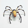 Golden Silk Orb - Weave Tactile Exhibit Replica – UV - Sealed, Diorama Model - Atomic Carrots
