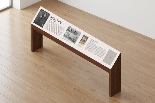 Heritage Reading Rail - Wood Veneer, Freestanding - Atomic Carrots