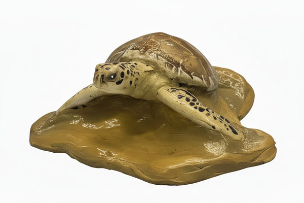 Juvenile Green Sea Turtle Tactile Exhibit Replica – UV - Sealed, High - Touch Model - Atomic Carrots