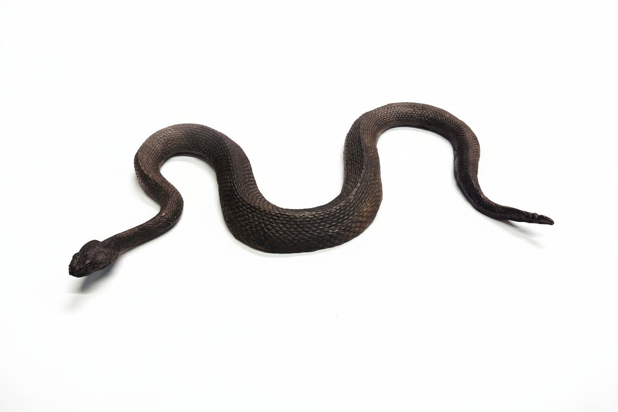 Mojave Rattlesnake Bronze Sculpture – Outdoor Tactile Exhibit Replica - Atomic Carrots