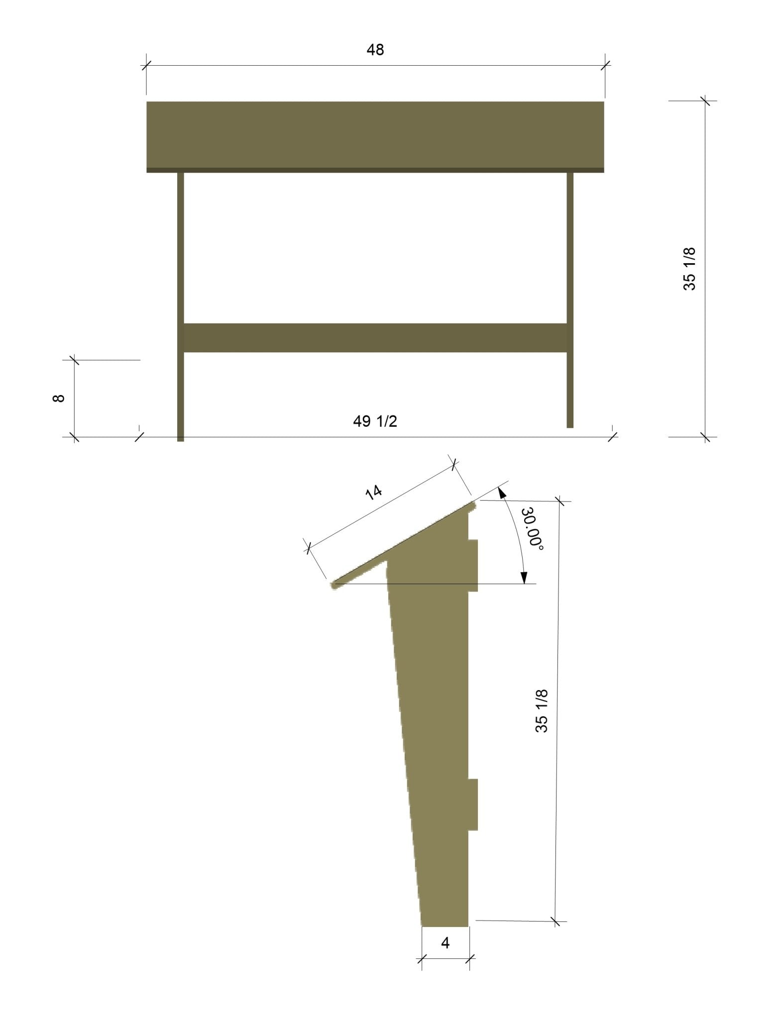 Studio Reading Rail – Custom Color Finish - Atomic Carrots